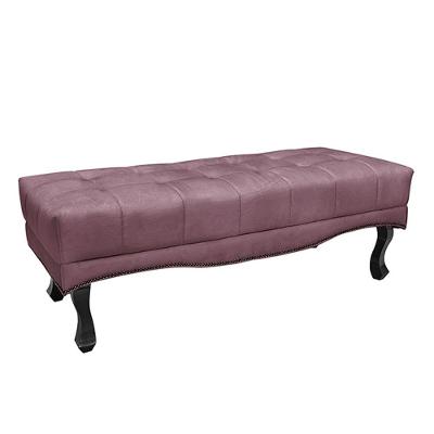 Recamier Loewe G63 195cm Assento Espuma D26 Veludo Deluxe Uva Pés Madeira Gran Belo