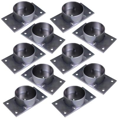 Kit 10 Chapinhas Gran Belo G59 para Pés Palito Chapa Reta com Tubo Rosca 5-16 Zincada