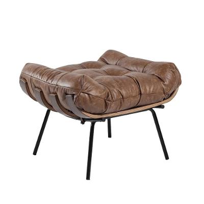 Puff Decorativo Costela G34 Assento em Fibra Siliconada Mel Gran Belo