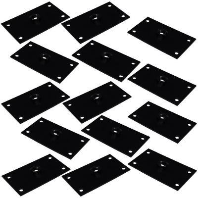 Kit 14 Chapinhas Gran Belo G59 para Pés Palito em Aço Carbono Rosca 5-16 Preto