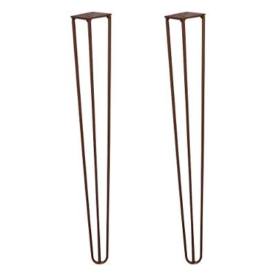 Kit 2 Pés para Móvel G41 Hairpin Legs Metal 60cm Bronze Gran Belo