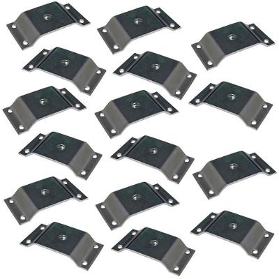 Kit 16 Chapinhas Gran Belo Chapa Elevada Fixação Pés Palito G59 Aço Carbono Zincado