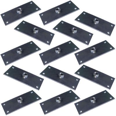 Kit 14 Chapinhas Gran Belo G59 para Pés Palito Chapa Reta Aço Carbono Rosca 5-16 Zincada