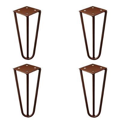 Kit 4 Pés de Metal Hairpin Legs Gran Belo G41 para Móveis 15cm Bronze