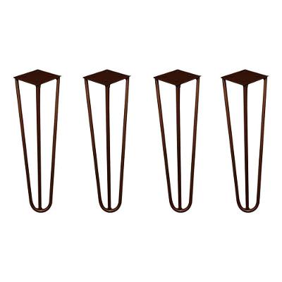 Kit 4 Pés para Móvel G41 Hairpin Legs Metal 30cm Bronze Gran Belo
