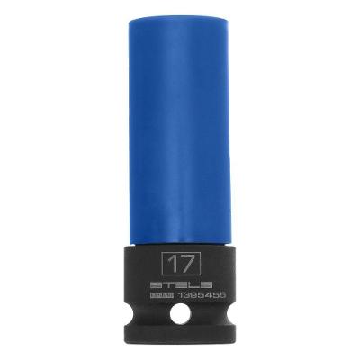 Soquete Estriado 1-2" 15-16" Aço Crv para Aperto e Desaperto de Porcas e Parafusos Stels