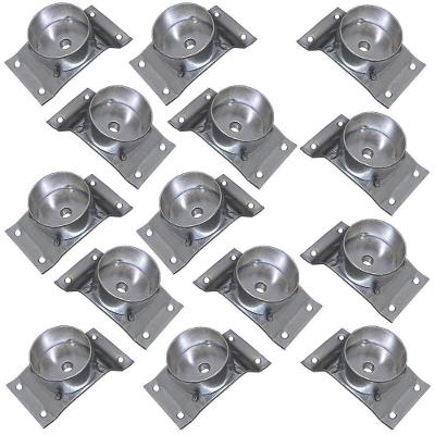 Kit 14 Chapinhas Gran Belo G59 para Pés Palito Inclinadas 10o com Tubo Rosca 5-16 Zincada