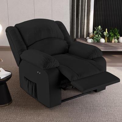 Poltrona Reclinável Elétrica Madrid Power Touch Usb Pu Preto Bivolt Gran Belo