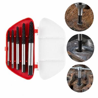 Kit Extrator Profissional 5 Peças para Remoção de Prego Quebrado com Estojo Organizador Yeet
