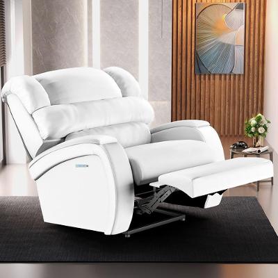 Poltrona Reclinável Elétrica Kylie G23 Pu Branco com Led Usb Gran Belo