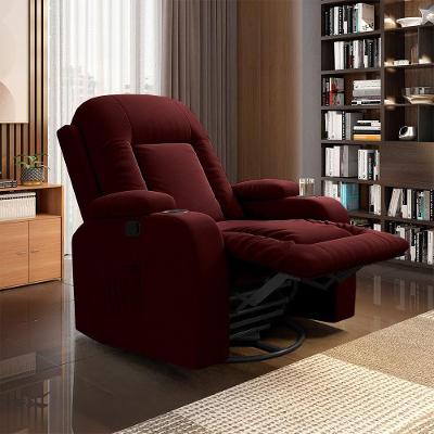 Poltrona Reclinável Giratória Crihs Manual Glider Veludo Confortável Vinho Gran Belo