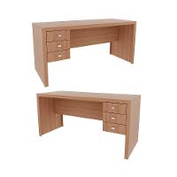 Mesa Escrivaninha Juvenil ME4113 c/ 3 Gavetas Amêndoa - Tecno Mobili - 5