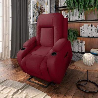 Poltrona do Papai Reclinável Elétrica Lift Crihs G23 Vermelho Gran Belo