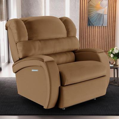 Poltrona Reclinável Elétrica Kylie G23 com Massagem Usb Pu Caramelo Gran Belo