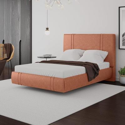 Cama Box Casal Aspen G99 com Cabeceira Estofada Base Flutuante Pu Telha Gran Belo