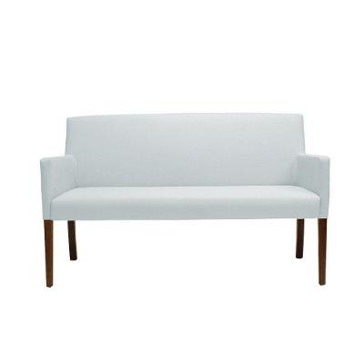 Poltrona 2 Lugares Liverpool G15 Decorativa Couro Sintético Branco Gran Belo