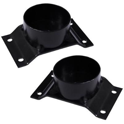 Chapinha para Fixação de Pés Palito Rosca 5-16 Kit 2 Peças Gran Belo em Aço Carbono Preto
