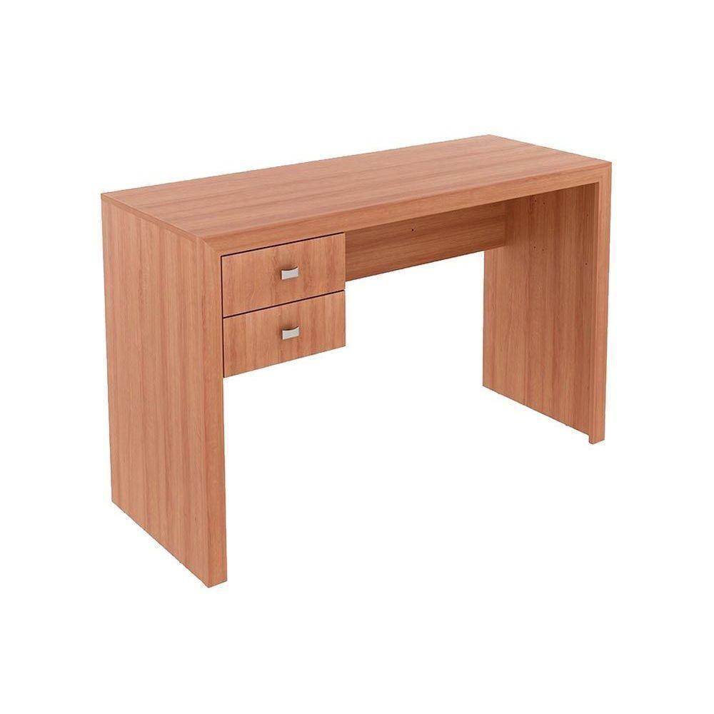 Mesa Escrivaninha Juvenil ME-4123 c/ 2 Gavetas Amêndoa - Tecno Mobili - 1