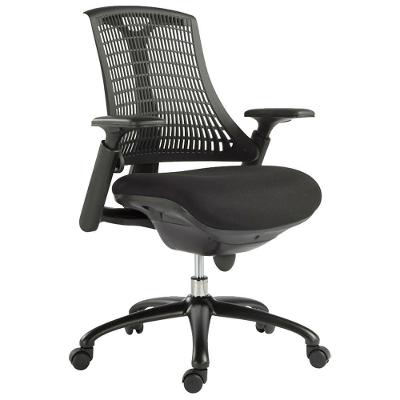 Cadeira para Escritório Nagoh Office G56 Executiva Tecido Giratória Preto Gran Belo