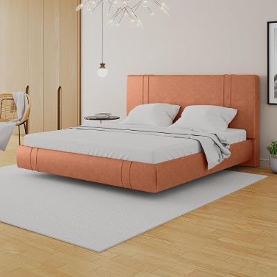 Cama Box King Aspen G99 com Cabeceira Estofada Base Flutuante Pu Telha Gran Belo