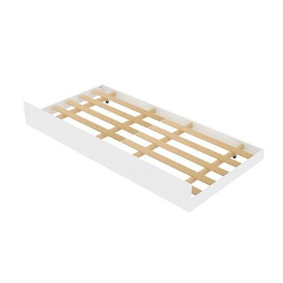 Cama Auxiliar Solteiro Cm8008 em Mdp e Mdf Branco para Quarto Gran Belo