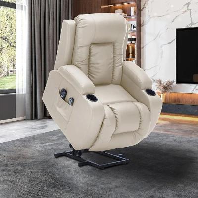 Poltrona Austin Lift 150o G94 Reclinável com Massagem Elevação Elétrica Pu Gran Belo