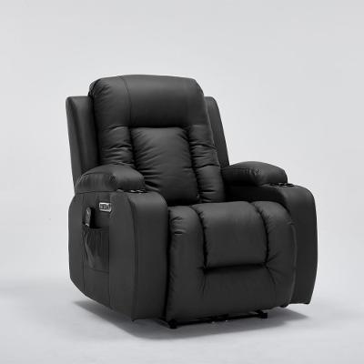 Poltrona do Papai Reclinável Elétrica Austin G94 com Massagem Pu Preto Gran Belo