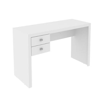 Mesa para Escritório Home Office ME4123 2 Gavetas 117cm Branco Gran Belo