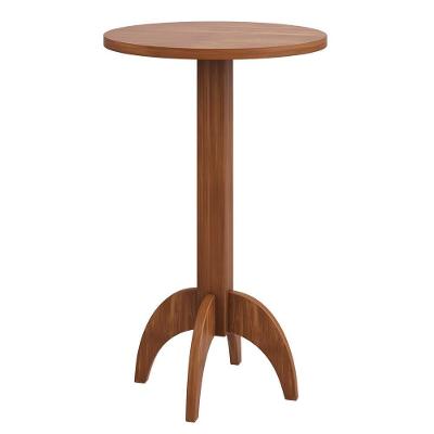 Mesa Bistrô Decorativa Dionísio Redonda 65x65cm Imbuia Gran Belo