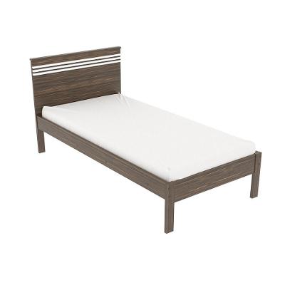 Cama de Solteiro Cm8010 com Espaço para Cama Auxiliar Nogal Branco Gran Belo