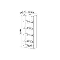 Estante Infantil ME4141 c/ 4 Prateleiras Preto - Tecno Mobili - 2