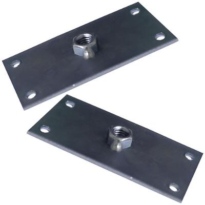 Kit 2 Chapinhas Gran Belo Chapa Reta Fixação Pés Palito G59 Rosca 5-16 Zincado