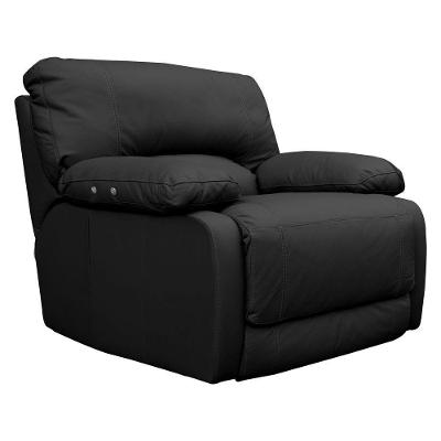 Poltrona Reclinável Elétrica Asmará Power Touch Small Couro Preto Gran Belo