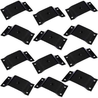 Kit 12 Chapinhas Gran Belo G59 para Pés Palito Inclinada 10o Rosca 5-16 Aço Carbono Preto