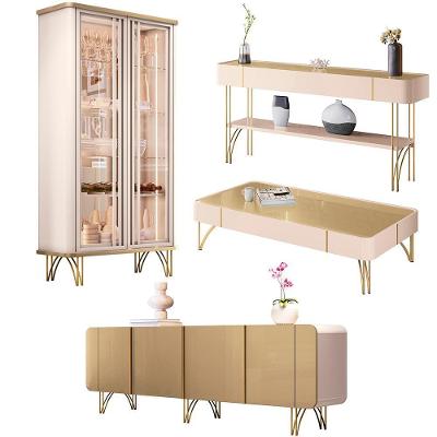 Conjunto Texas-Virginia-Rennes G26 com Cristaleira Buffet Mesa de Centro e Aparador 4 Portas 3