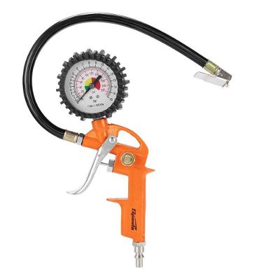 Calibrador de Pneus Pneumático 5733155 8 Bar 1-4 Rosca Laranja Sparta Ferramentas
