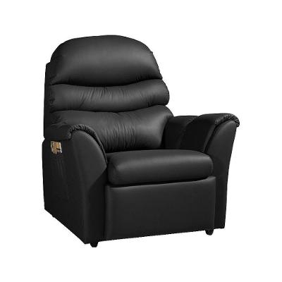 Poltrona do Papai Santorini G37 Reclinável Pu Sintético Retrátil Preto Gran Belo