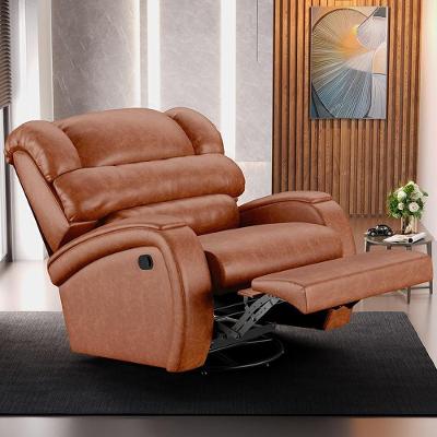 Poltrona do Papai Reclinável Kylie Glider G23 Manual Giratória com Massagem Usb Caramelo Gran Belo