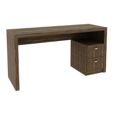 Mesa para Escritório ME4130 Home Office 2 Gavetas MDP Nogal Gran Belo