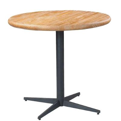 Mesa de Jantar Shery G54 2 Lugares Redonda Tampo MDF 70cm Grafite Gran Belo