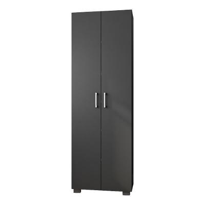 Estante de Livros G47 para Escritório 5 Prateleiras MDF-MDP Preto Texturizado Gran Belo