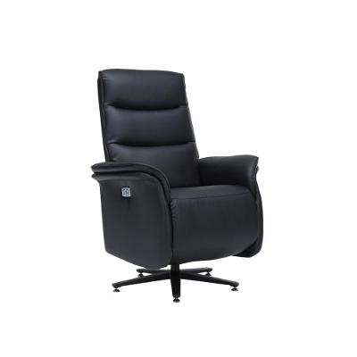 Poltrona Elétrica Reclinável Alabama Bimotor com Massagem Pu Preto G94 Gran Belo
