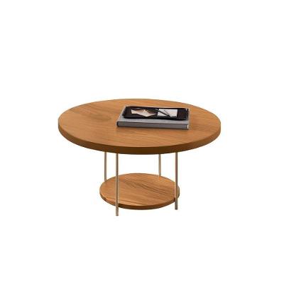 Mesa de Centro Walker G26 Quadrada Mdf e Aço 60cm Cinamomo Gran Belo