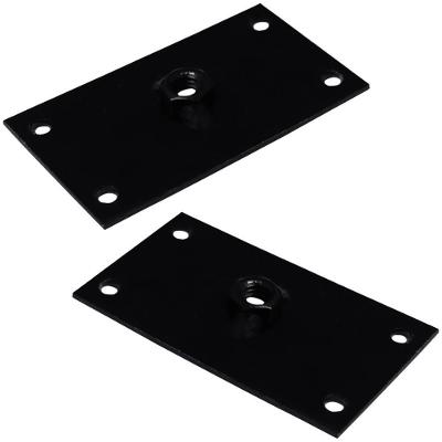 Kit Chapinha para Pés Palito Gran Belo G59 Fixação em Móveis Aço Carbono Rosca 5-16 Preto