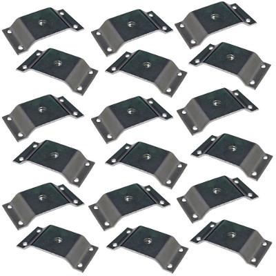 Kit 18 Chapinhas para Pés Palito Gran Belo G59 em Aço Carbono Elevado 80mm Zincado