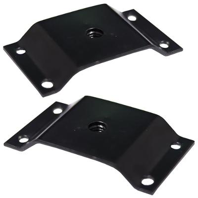 Chapinha para Fixação de Pés Palito Gran Belo G59 Kit 2 Peças Rosca 5-16 Preto