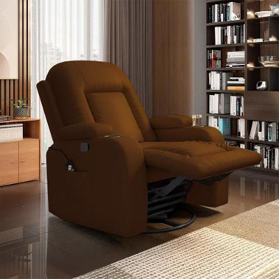 Poltrona Reclinável Crihs G23 com Massagem e Aquecimento Corino Caramelo Gran Belo