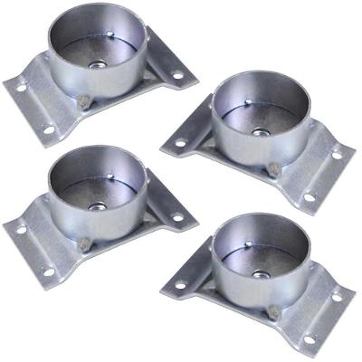 Kit 4 Chapinhas Gran Belo para Pés Palito Chapa Elevada com Tubo Rosca 5-16 Aço Carbono Zincada