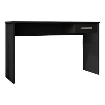 Mesa para Escritório Home Office Emma G47 com Gaveta MDP 127cm Preto Gran Belo