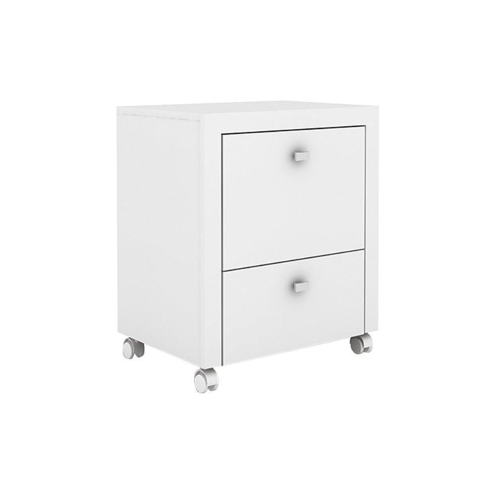 Gaveteiro p/ Escritório ME4112 Pasta Suspensa c/ 2 Gavetas Branco - Tecno Mobili - 1